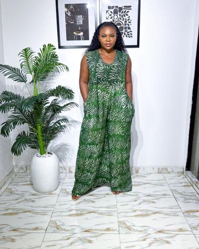 Premium Relaxed Adire Jumpsuit